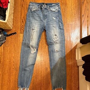 Women's Distressed Ankle Jeans